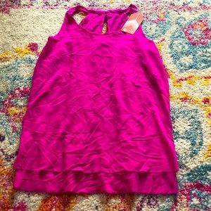 NWT Oiselle Mio Mesh tank top floaty layers M